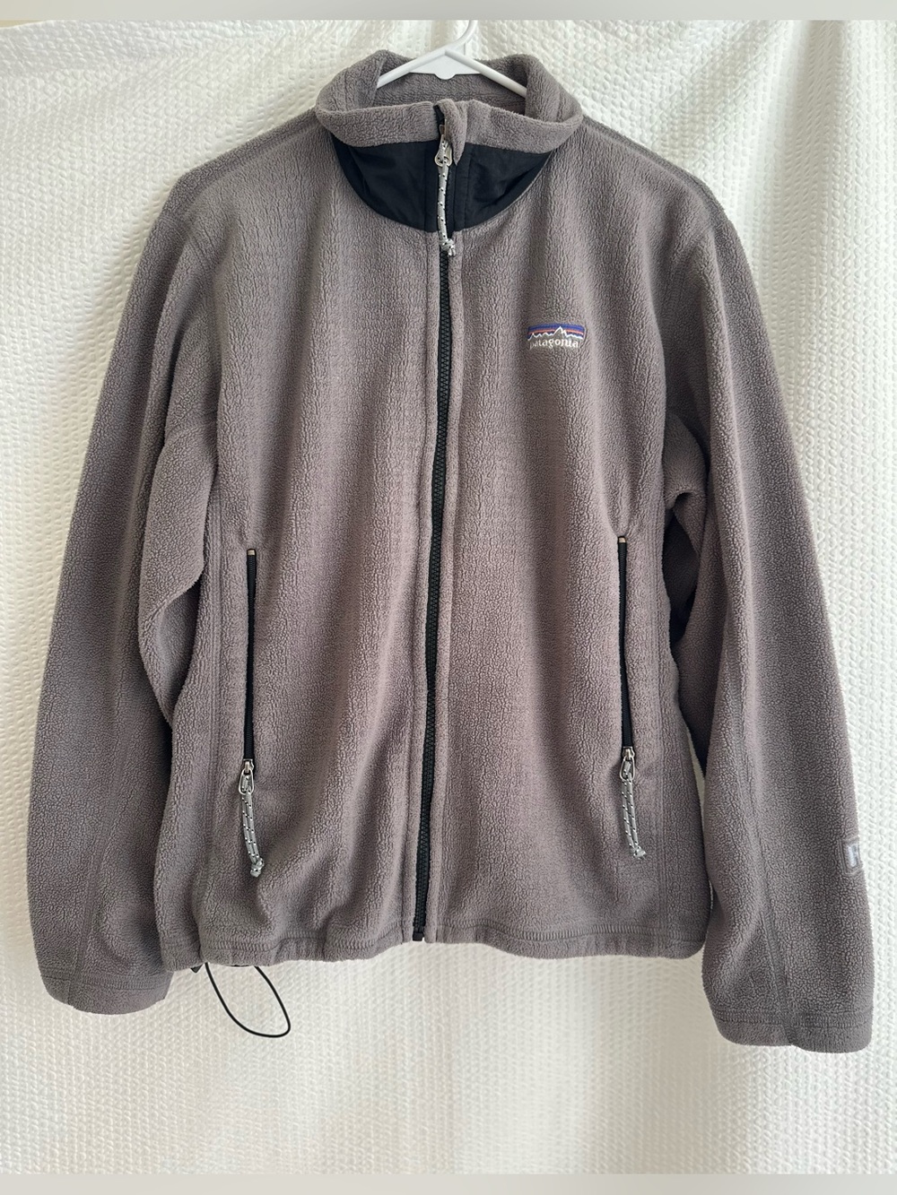 Vintage Patagonia Synchilla Gray Full Zip Fleece Jacket Womens Size Medium